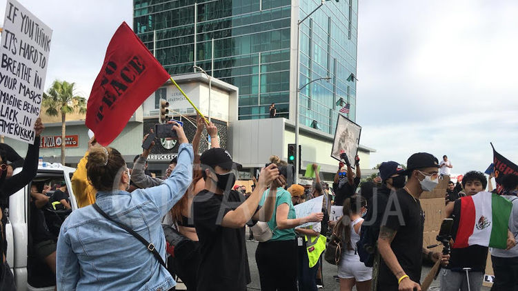Протесты американцев добрались до Аллеи славы в Голливуде