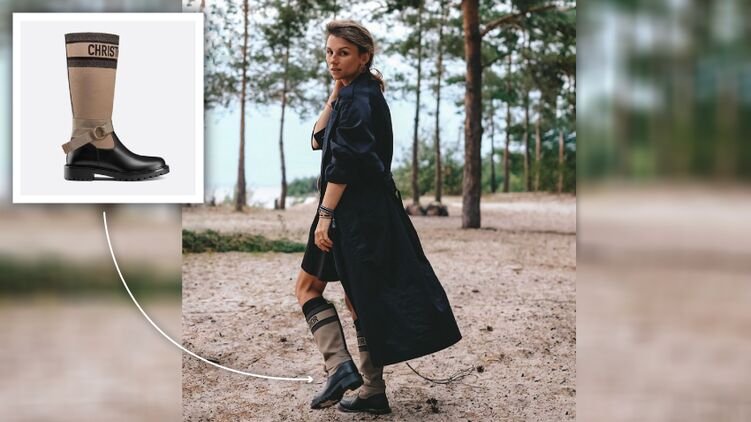 Анна Ткаченко в сапогах от Dior, фото: instagram.com
