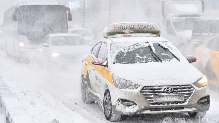 Снегопад в Москве сегодня. Фото: РИА Новости