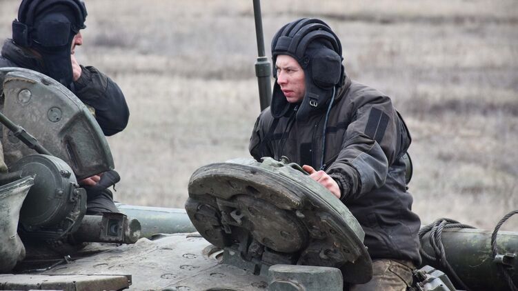 Танковые учения ВСУ на Донбассе. Фото штаба ООС