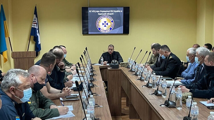 Виктор Доровский (во главе стола) - глава СБУ в Одесской области