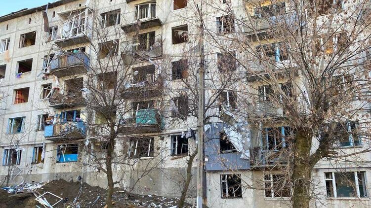 Последствия обстрела Константиновки Донецкой области