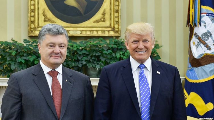 Порошенко и Трамп. Фото пресс-службы Белого дома