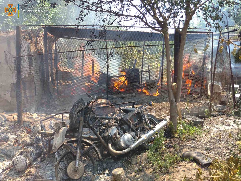 Пожар в Николаевской области