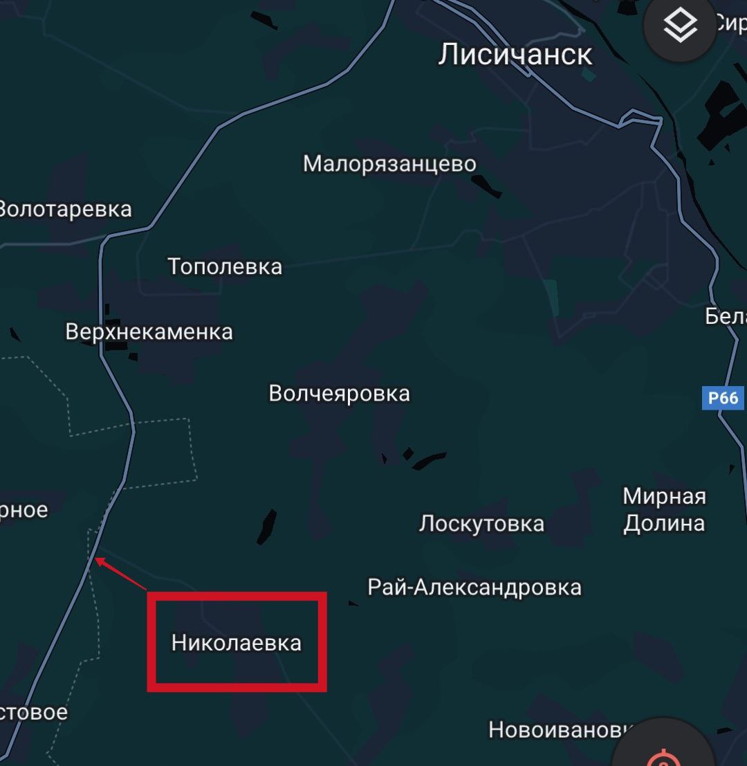 Николаевка - карта 