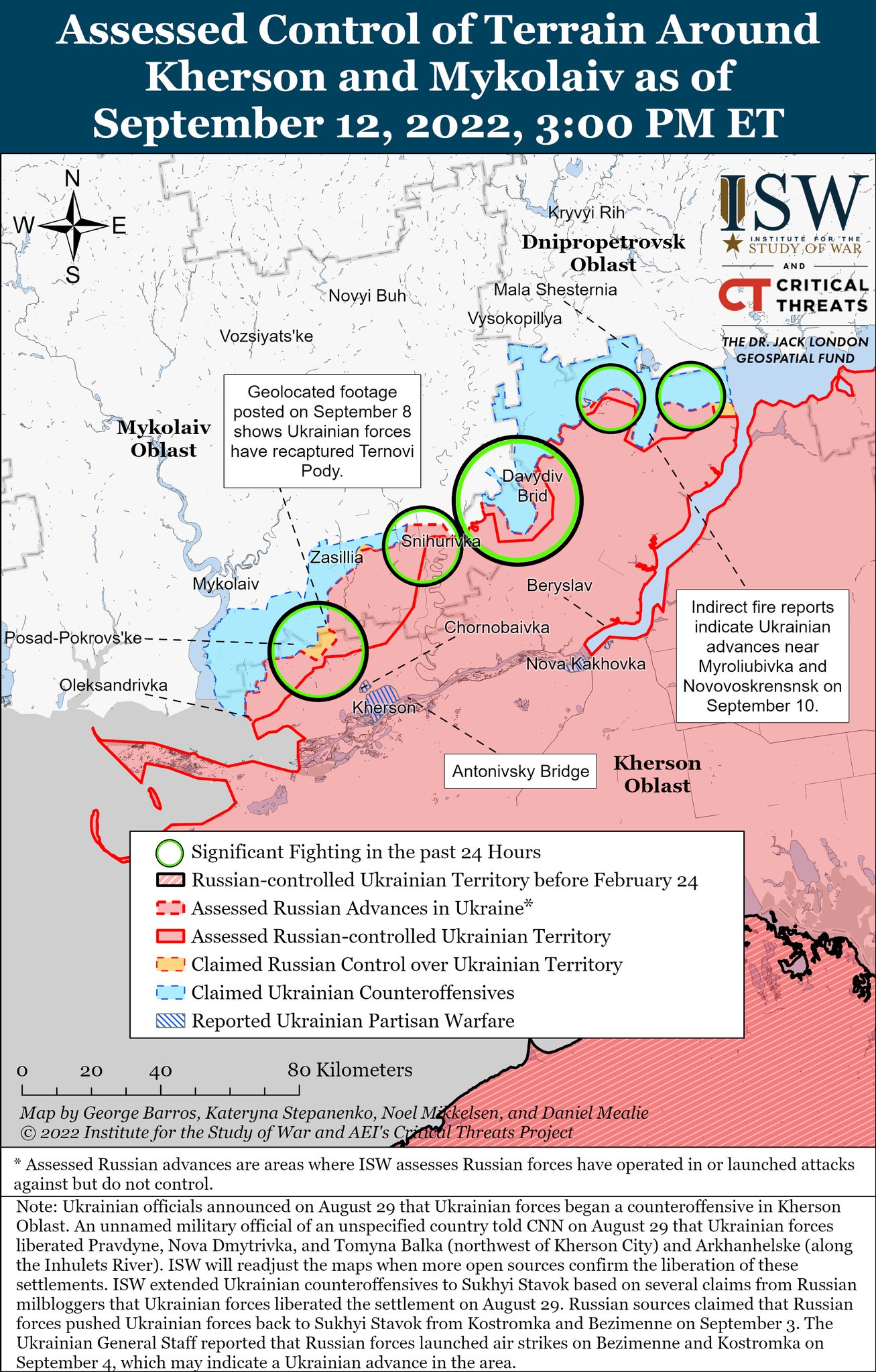 Карты боевых действий в Украине