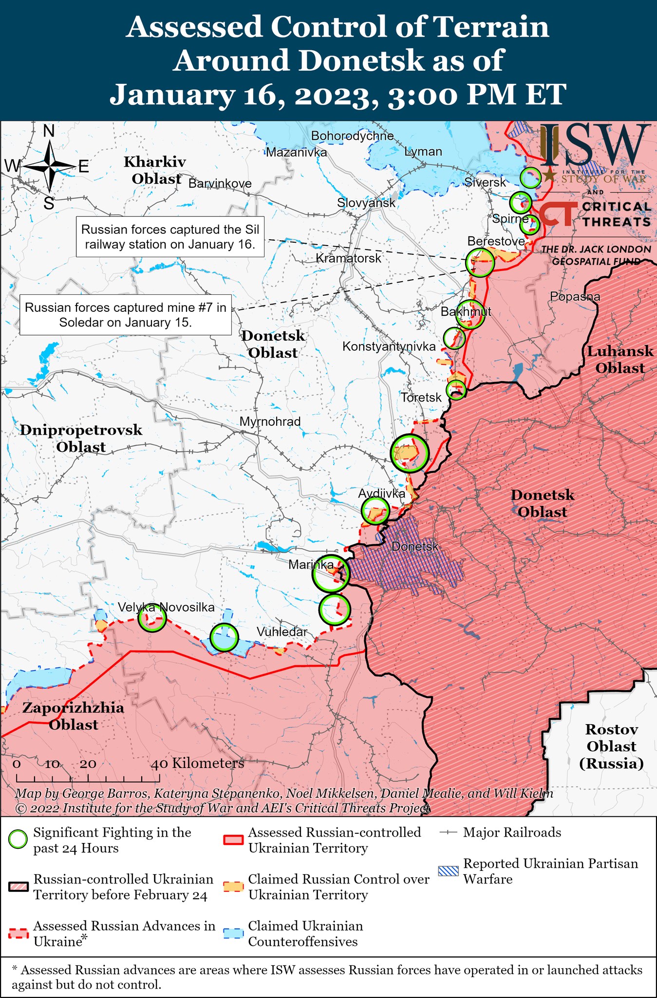 Карти бойових дій в Україні