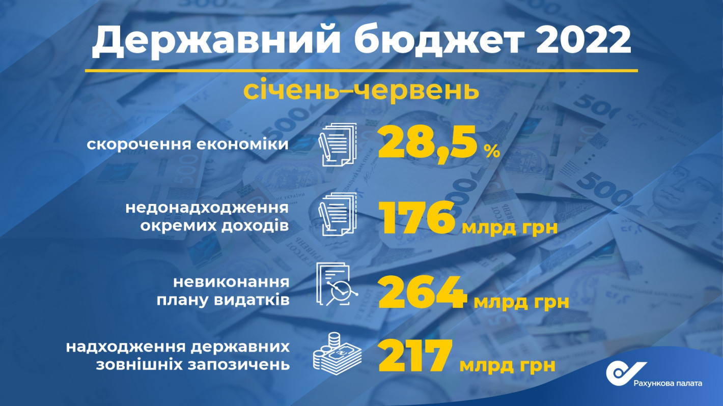В Счетной палате посчитали, сколько денег недополучил госбюджет Украины за полгода