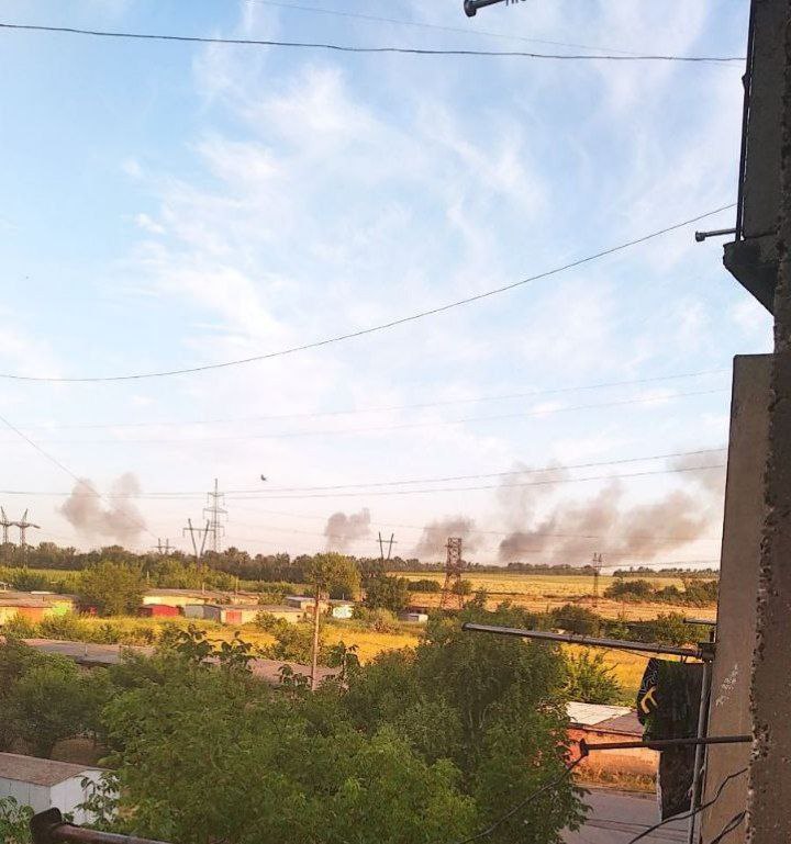 Пожары в окрестностях Курахово
