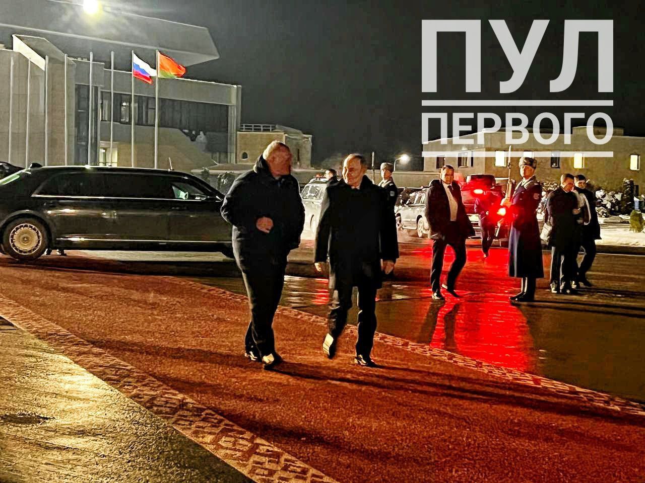 Путин улетает из Минска