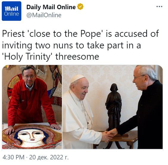 Священник Рупник из окружения папы римского попал в секс-скандал