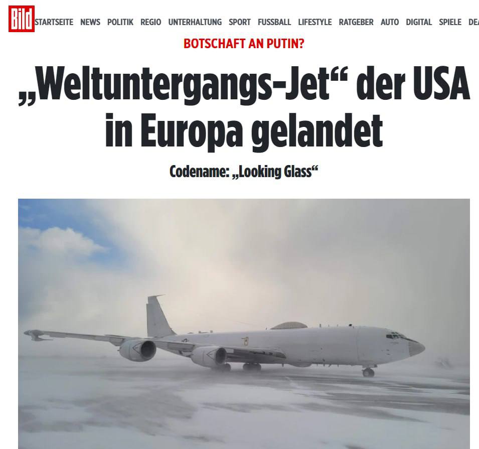 США перебросили в Европу "самолет Судного дня"