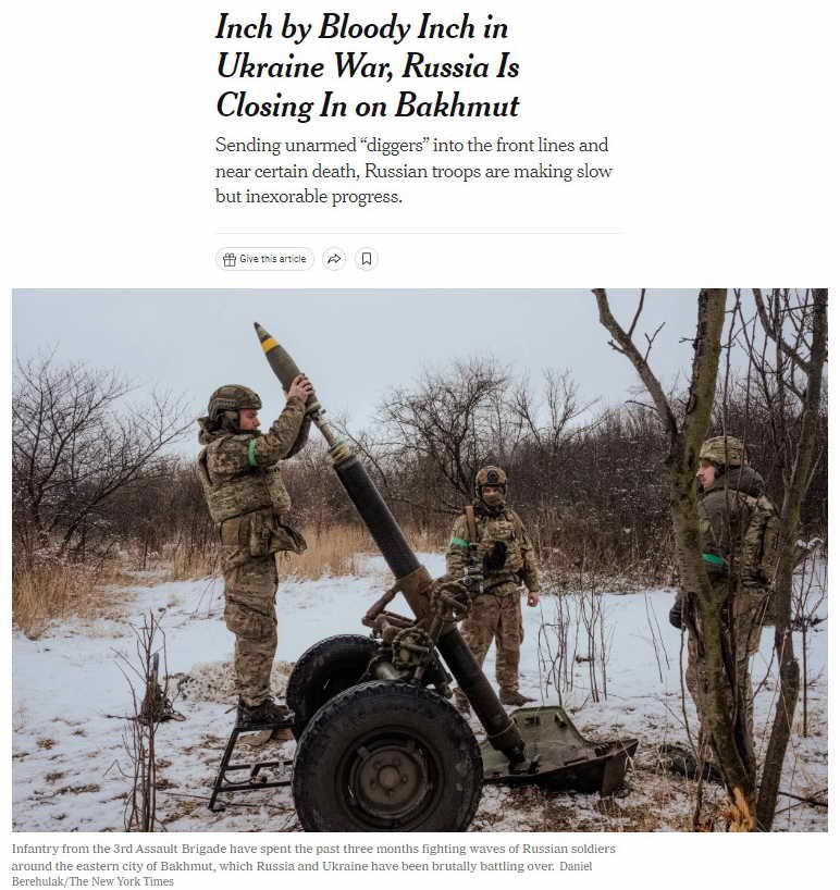 Украинский солдат рассказал о тактике россиян под Бахмутом