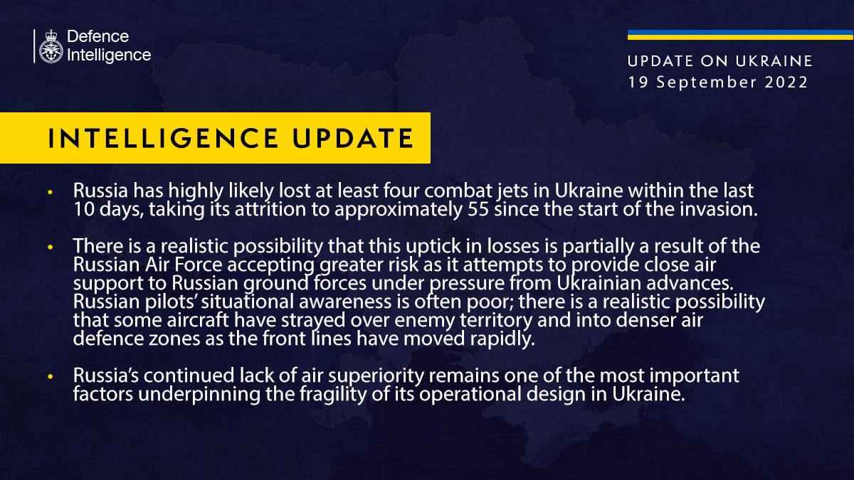 Армия Росси за последние дни потеряли в Украине около 4 боевых самолетов