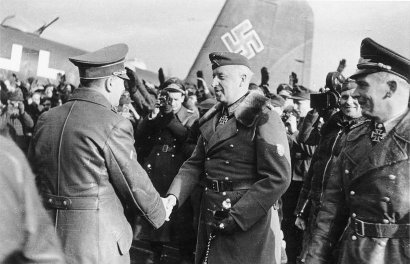 Гітлер і Манштейн у Запоріжжі. Лютий 1943