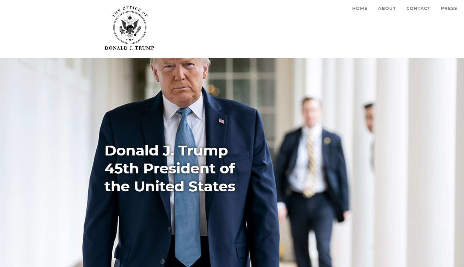 Дональд Трамп запустил новый веб-сайт