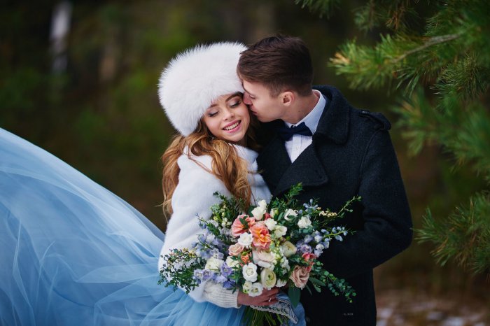 свадьба в декабре, фото svadbagolik.ru
