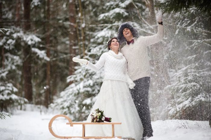 свадьба зимой, фото svadbagolik.ru