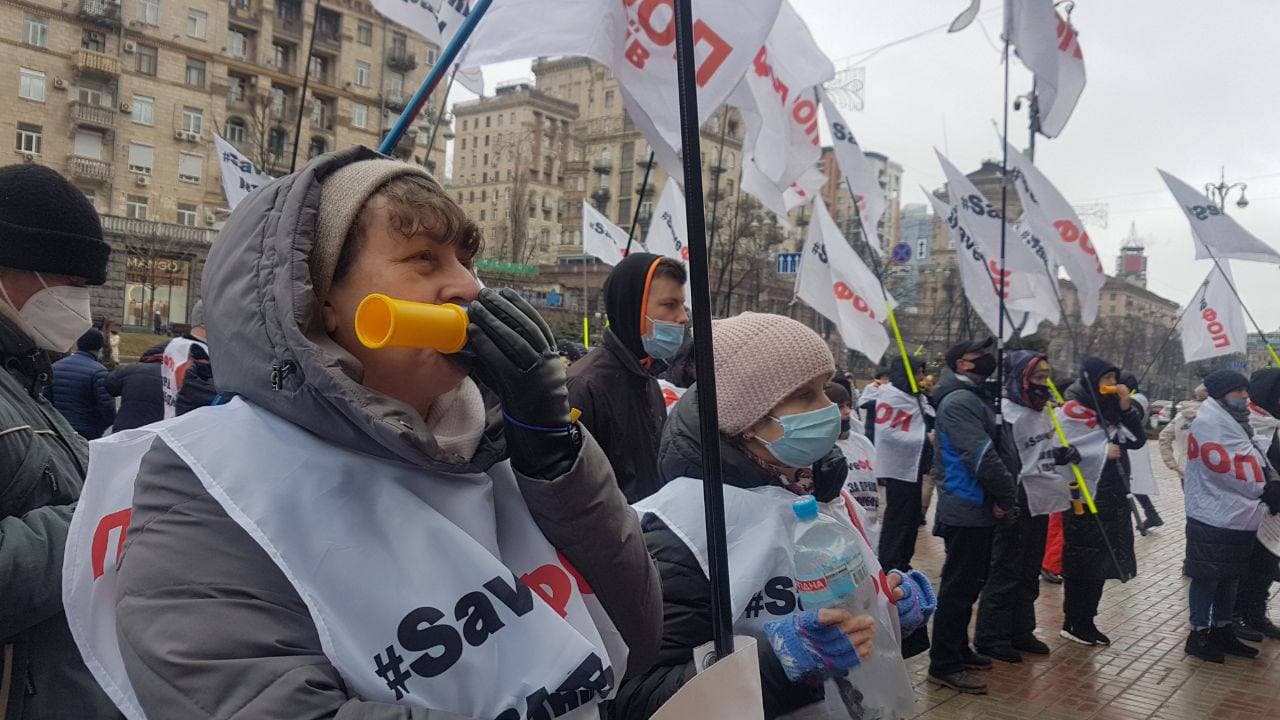 Протест ФОПов в Киеве 19 марта. Фото: "Страна"