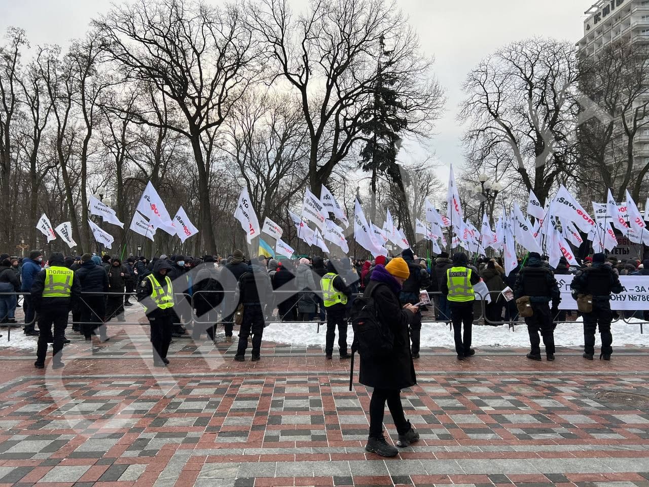 Митинг ФОПов под Радой. Фото: Страна