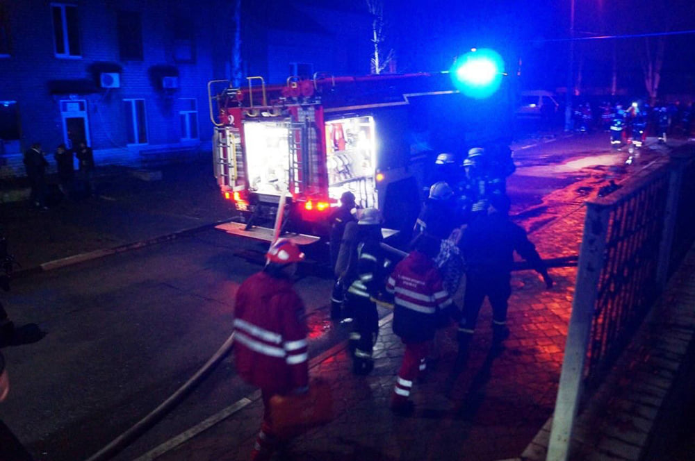 пожар в больнице Запорожье