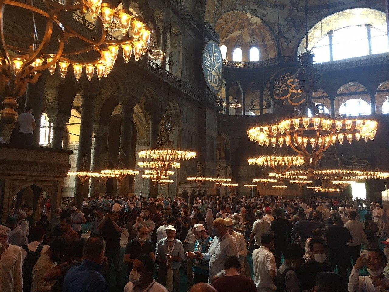 Завешенные мозаики Святой Софии. Фото: РИА Новости