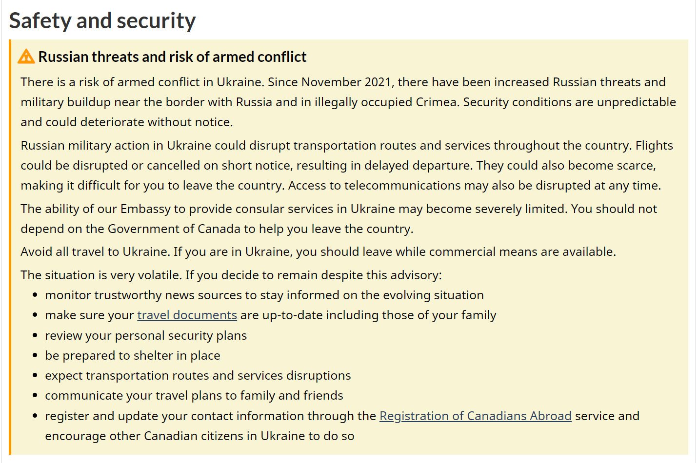 Скриншот с сайта правительства Канады