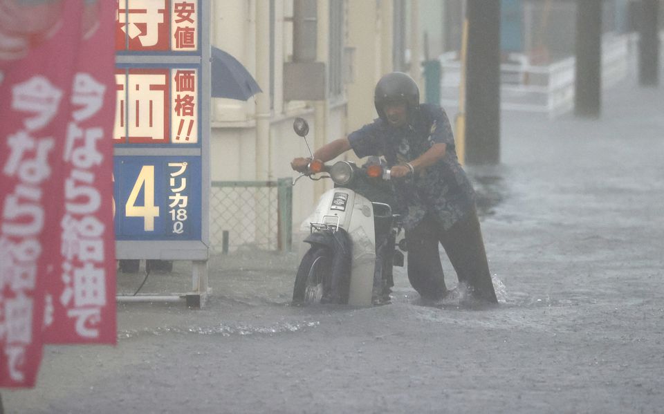 Наводнение в Японии. Фото: Twitter