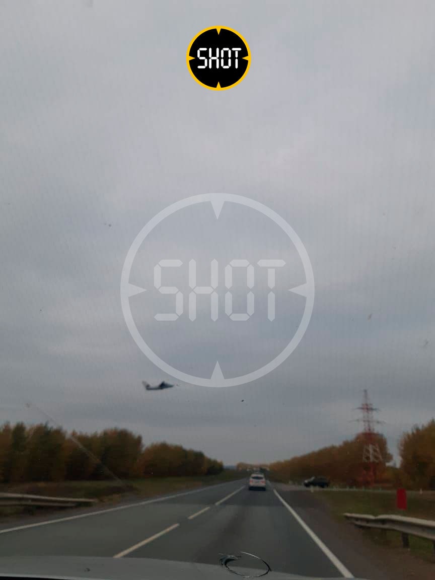 В Татарстане рухнул самолет. Фото: Telegram/Shot
