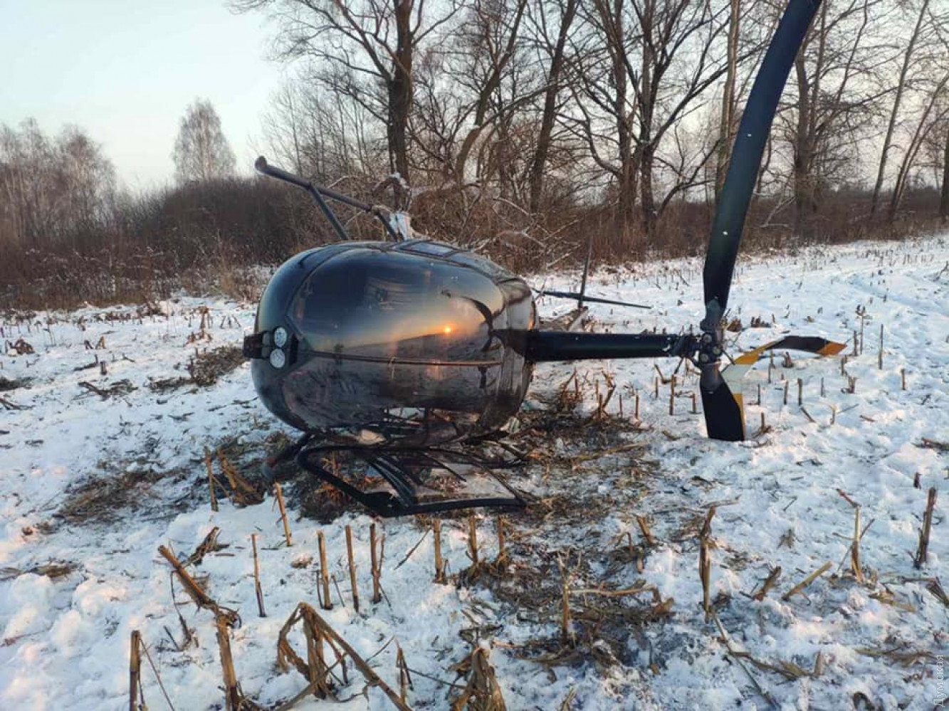 Под Киевом упал вертолет. Фото: "Крылья"