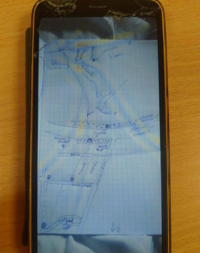 Порушник кордону намалював карту маршруту до Румунії