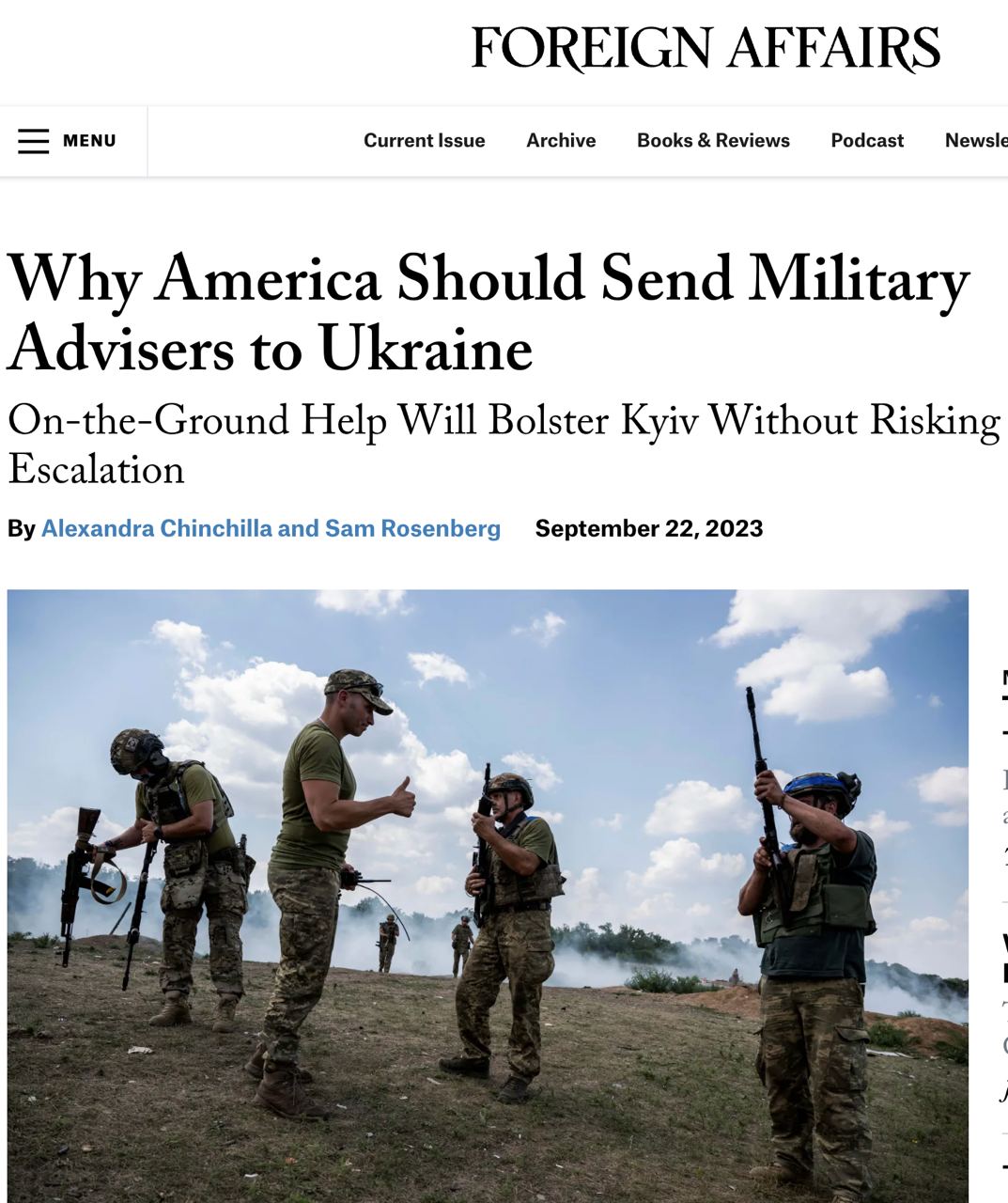 Запад может отправить в Украину военных советников