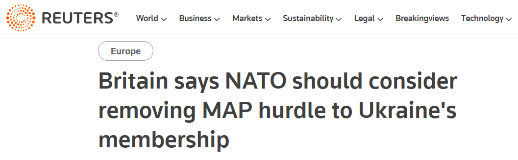 Бен Уоллес считает, что для Украины надо отменить план действий по членству в НАТО