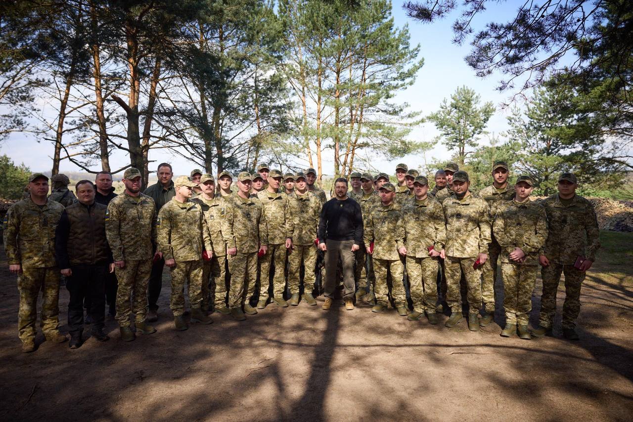 Зеленский посетил границу Украины с Беларусью