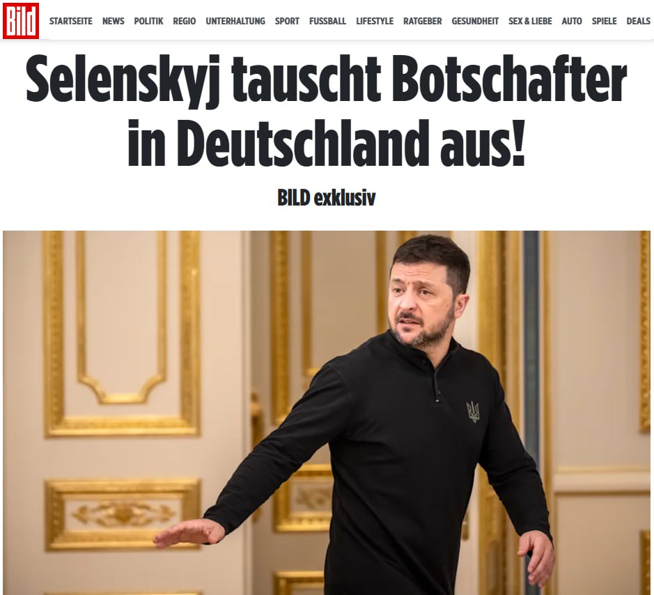 Знімок заголовка на bild.de