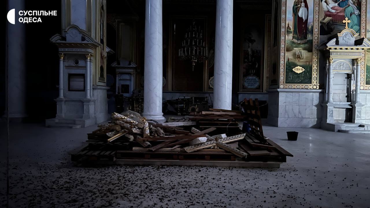 Фото ушкоджень собору (3). Джерело - Суспільне Одеса